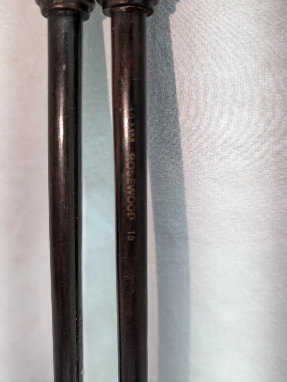 Rosewood 10mm 15 inch knitting needles